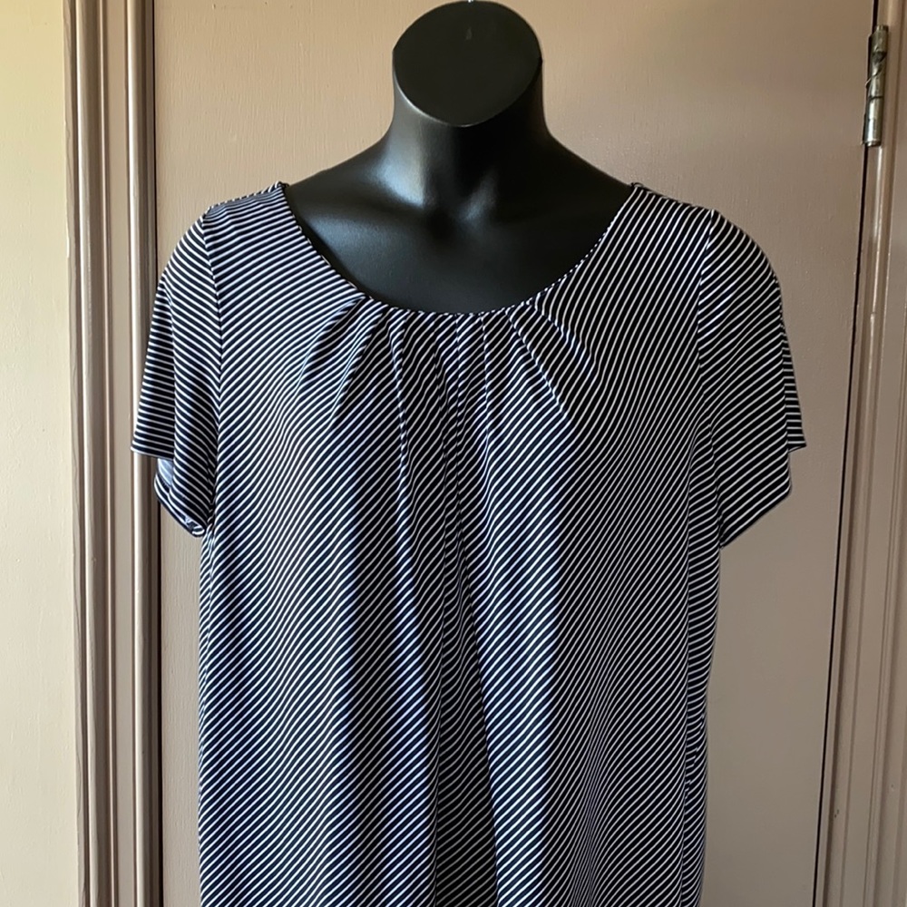 Black and White Blouse